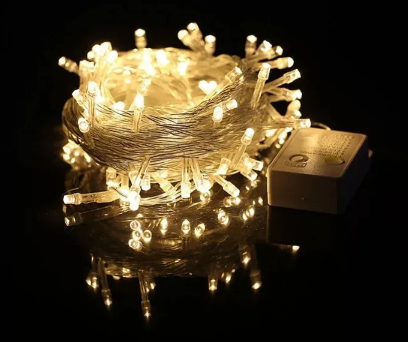 Warmes Weiß 30M 300 LED Schnur, die 110v Hochzeits-feenhafte Weihnachtslichter im Freien funkeln Dekoration-Baum beleuchtet, beleuchtet für Partei des neuen Jahres