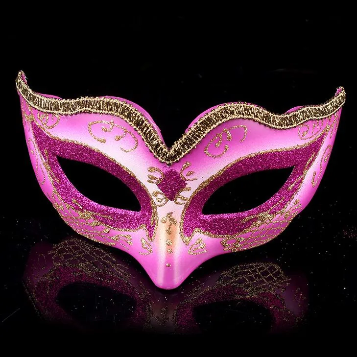 Brand new moda ouro seda guarnição de maquiagem de alta festa de festa de festa de festa de natal máscara de máscara ph039 mistura como suas necessidades