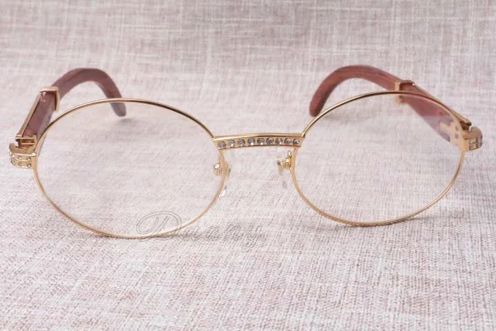 2019 جديد الماس جولة نظارات الماشية القرن نظارات 7550178 الخشب الرجال والنساء نظارات شمسية نظارات glasess الحجم: 55-22-135mm