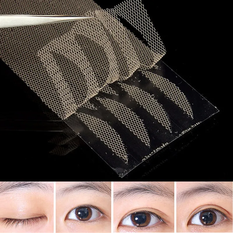 Wholesale-120pcs/set Eyelid Stickers Double Eyelid Tapes Narrow Double Side Adhesive Technical Breathable Cosmetic Accessories