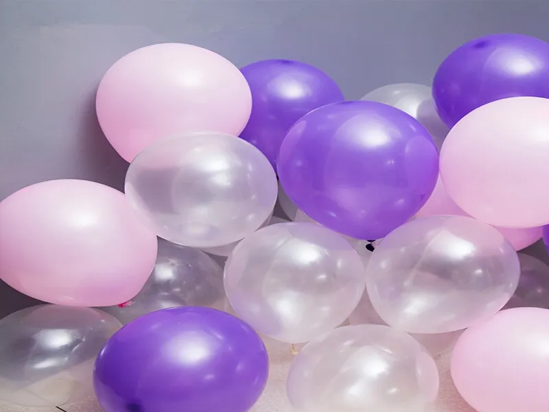 1000 stks / partij snelle verzending 10 inch 1,5 g latex ballons verjaardag bruiloft decoraties ballonnen roze wit paarse feestartikelen