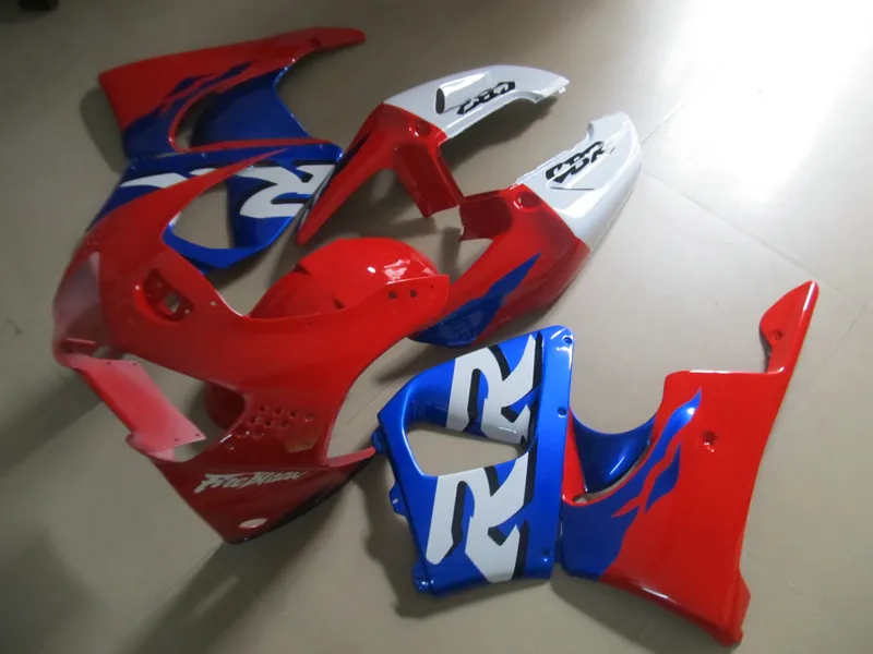 طقم هياكل بلاستيكية للهيكل لهوندا CBR919RR 98 99 أحمر أزرق أبيض fairings set CBR 900RR 1998 1999 OT30