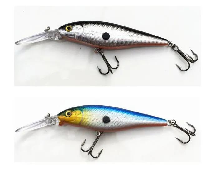 Mistura de alta Qualidade Cores 11 cm 10.5g Isca Dura Minnow Iscas De Pesca Baixo Sal De Água Doce Com Gancho Frete Grátis