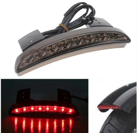 Feu arrière Led pour moto Racer, feux de freinage pour moto, feux d'avertissement de bord de garde-boue arrière pour Harley Sportster XL883/1200