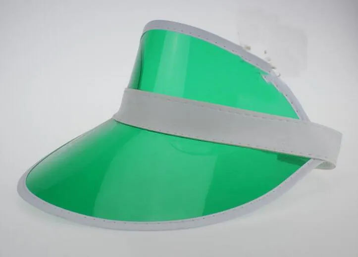 Neon rave sun shade retro party cap plastic visor sun hat rave festival fancy dress poker headband