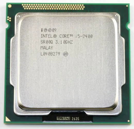 Processeur d'origine Intel i5 2400 Quad-Core 3,1 GHz LGA 1155 TDP : 95 W 6 Mo de cache i5-2400 CPU de bureau