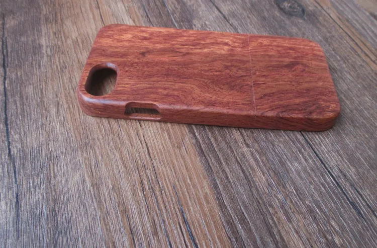 Caso de telefone móvel de bambu de madeira natural luxo para iphone 6 7 6s mais 100% casos de escultura de madeira Celular