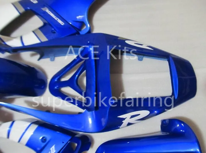 Kits de carénage de vélo pour YAMAHA YZF-R1 1998 1999 R1 98 99 YZF1000, bleu froid blanc SX21, 3 cadeaux, nouvelle collection, offre spéciale