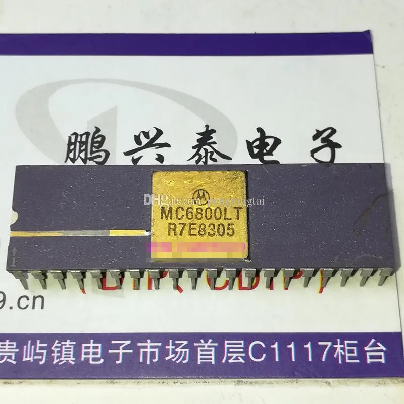MC6800LT. MC6800BQCA. MC6800CL. 6800 / BQAJC, Vintage 8-BIT Microprocesador IC, procesador de oro Colección 6800 antigua CPU / CDIP-40 pins Chips