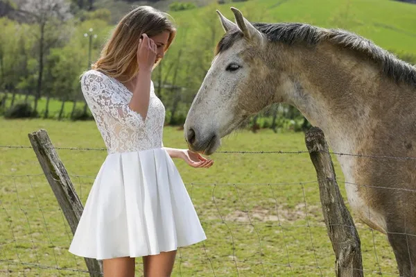 Abiti sposa sales corti economici