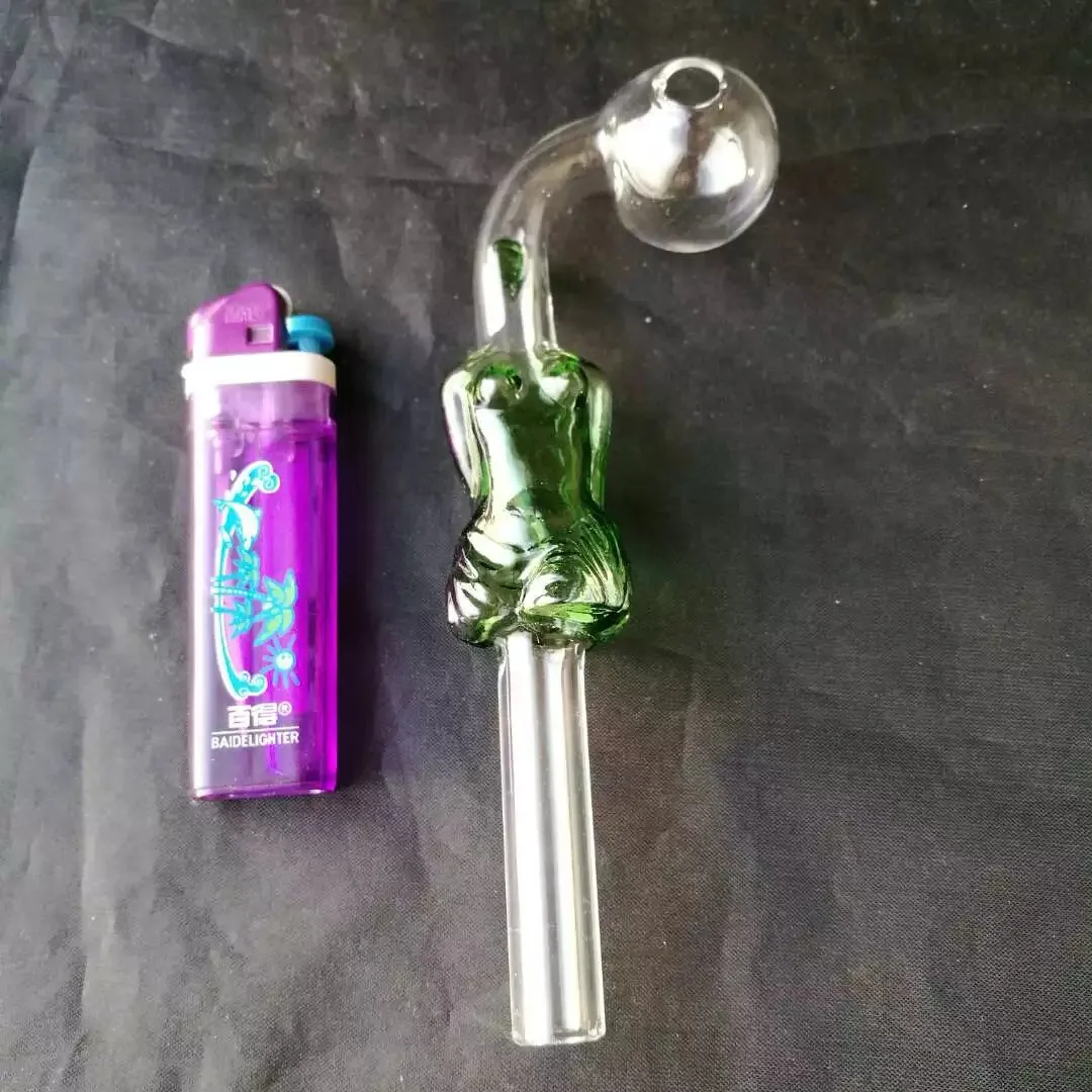 Accessoires de bongs en verre de brûleur de coude de couleur, pipes à fumer en verre colorées mini pipes à main multicolores meilleure pipe en verre cuillère