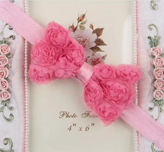 New Cute Baby Girl Kid Toddler Pearl Headband Headwear Hat Accessories Rose Bow Lace Hairband Flower Headdress Children Headband Y5030286