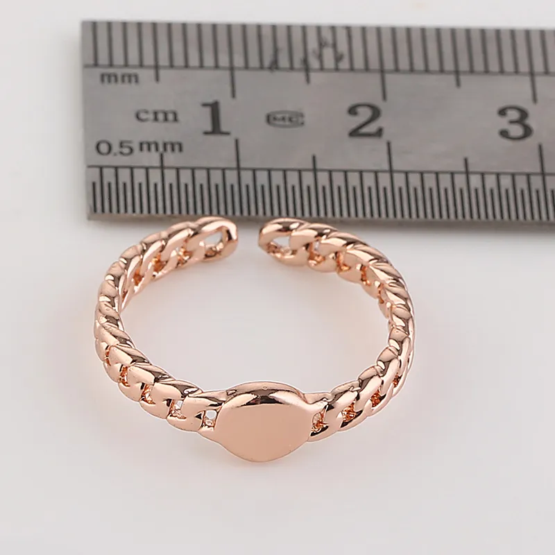 Prezzo di fabbrica nuovo carino orologio a forma di anelli cinturino fascia d'argento oro rosa placcato oro semplice anello di moda le donne ragazza può mescolare il colore EFR019