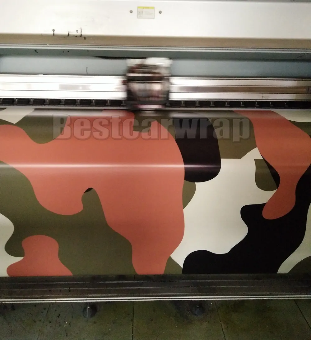 Große Schnee Camo Vinyl Vollauto -Wickel -Tarnfolie Aufkleber mit Camo -LKW -Abdeckung luftfreie Größe 1,52 x 30 m/rollen kostenloser Versand