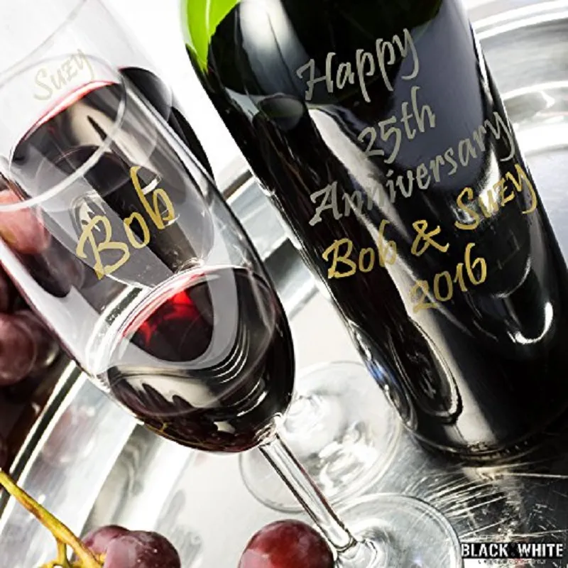 Пользовательские персонализированные свадебное событие Vino маркер металлический бокал ручки DIY Кубок или пометить вино или любые стеклянные бутылки