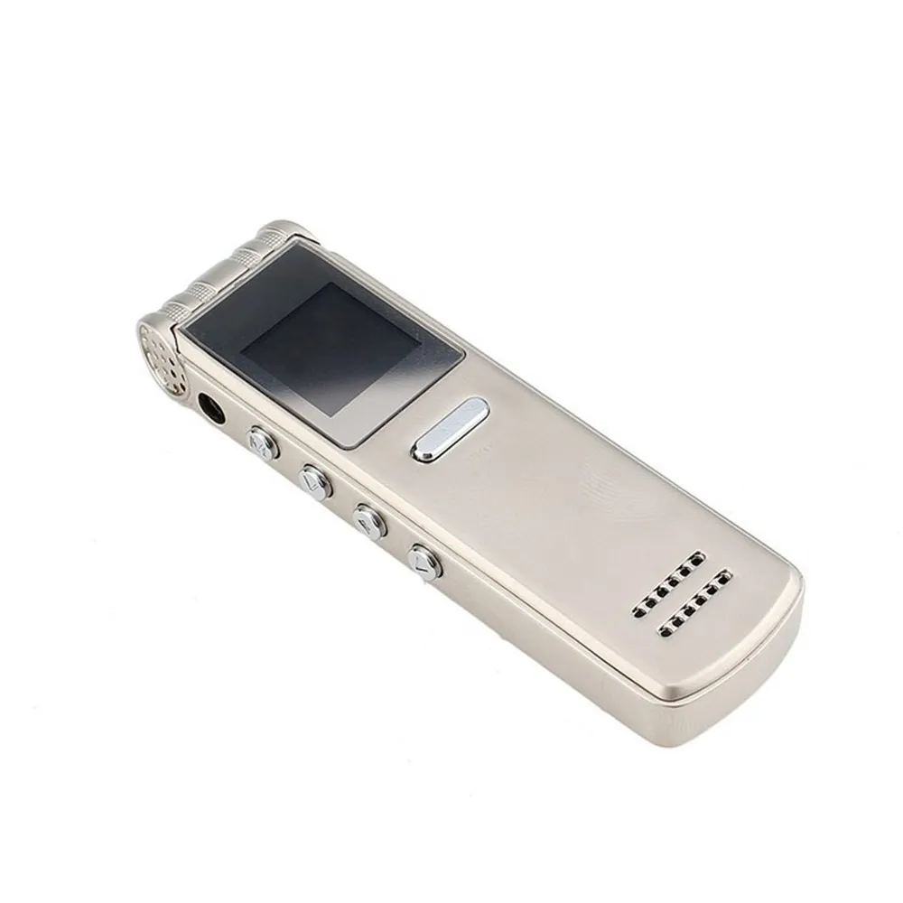 Mini Portátil 8 GB de Voz Ativado MP3 / WMA / WAV Gravador de Voz de Áudio Digital MP3 Player Alto-fidelidade Integrado Alto-falantes