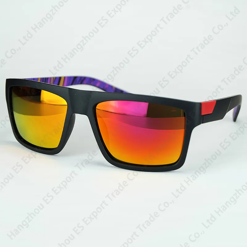 7983 أزياء النظارات الشمسية الرياضية نظارات دانكس لتعليم قيادة السيارات عدسات عاكسة داخل المعابد تطبع نظارات شمسية للبيع بالجملة