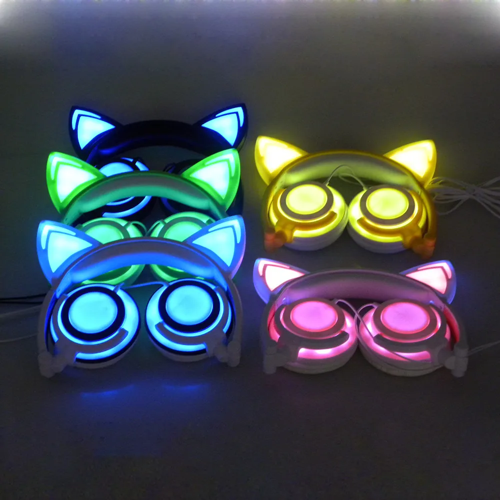 Наушники светодиодные светильники для наушников складной кошачий уш