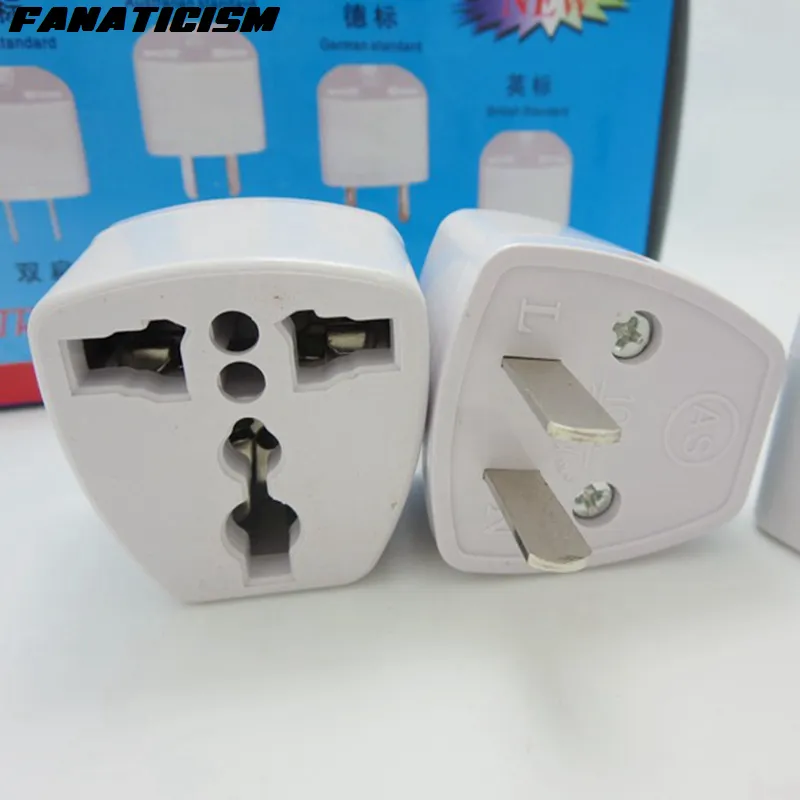 Fanaticism International Universal UK AU EU to US Plug Adapter Converter USA Travel AC Power Electric Plug Adapter Convert