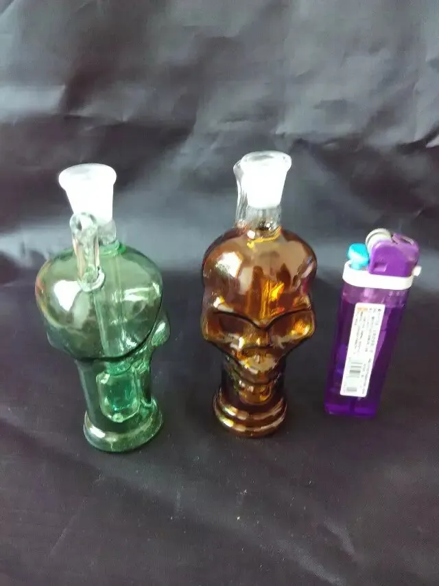 New bones of bungs of water pipe smoke hookah portable glass bongs smoking accessories 