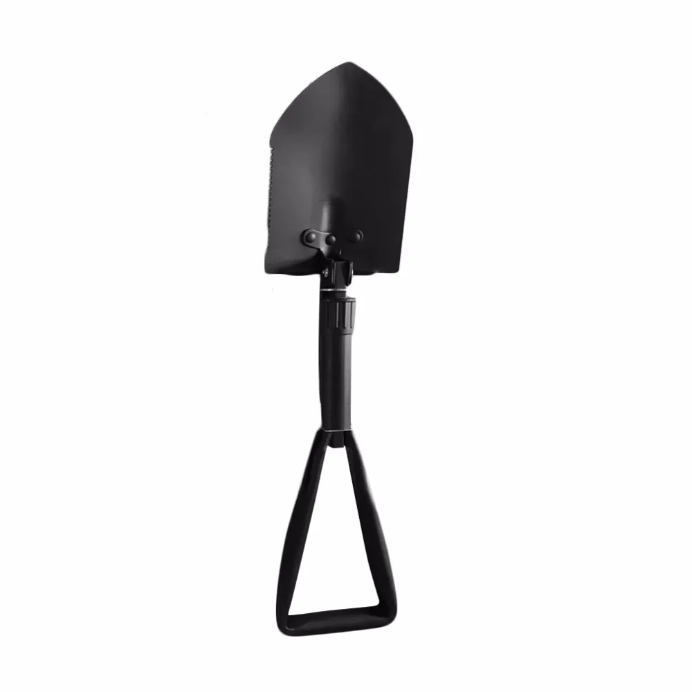 Multifunktionell Militär Folding Shovel Exploration Survival Spade Emergency Garden Camping Utomhusverktyg med väska Partihandel