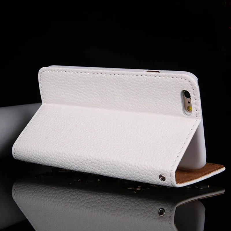 Bling Dhinestones Błyszczący Wieża Eiffla White Flip Leather Case Case Pokrywa dla iPhone'a 5g / 5S 6 g / 6 dla Samsung Galaxy Note5 Torba