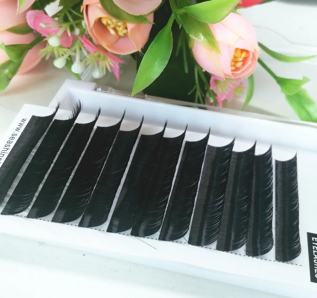 0.03 0.15 Top Korea Individual lashes All Sizes Volume Eyelash Extensions Lash L C D New Lash Seashine for professional lashes