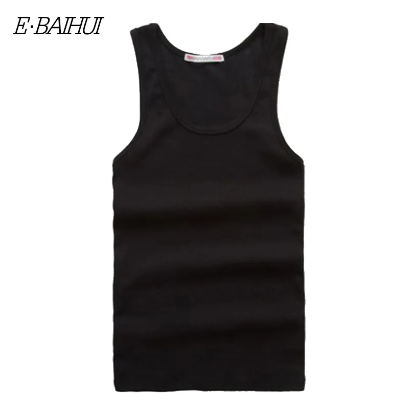 E-Baihui Merk Mannen Tank Bodybuilding Tank Katoen Casual Man Tops Tees Undershirt Fashion Vest Herenkleding 22151