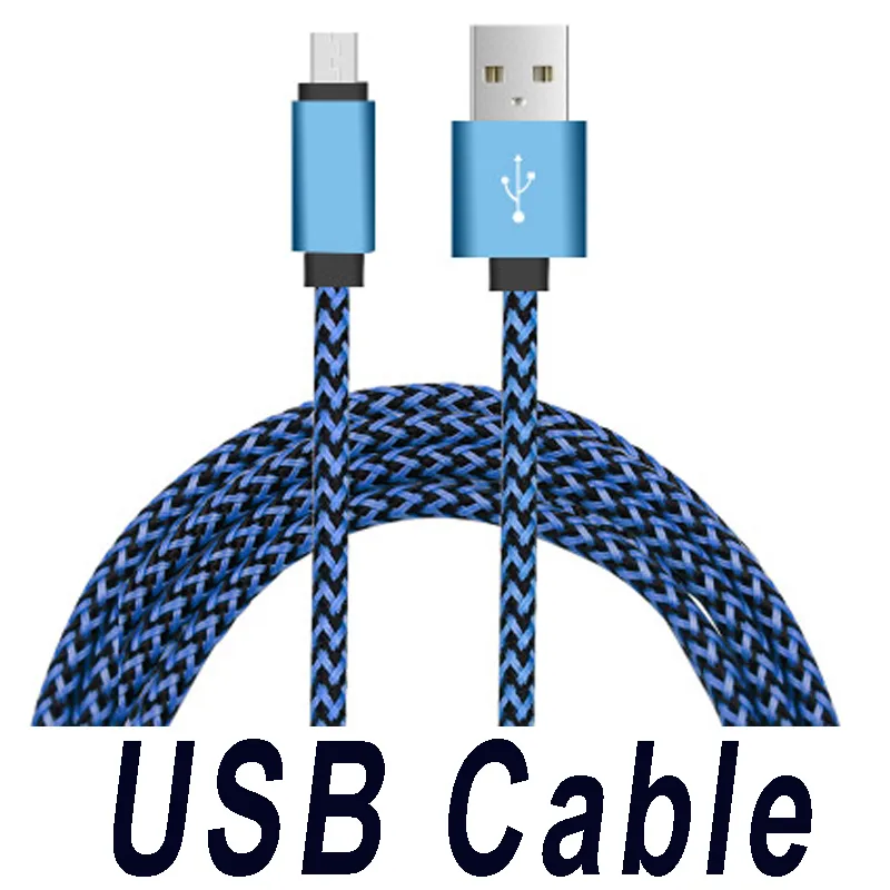 Trançada tecido Micro USB Cable 1M 3FT 2M 3M cabo de carregamento USB para celulares Samsung Galaxy S7 Borda S6 Borda LG