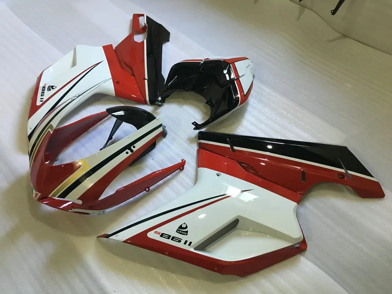 Kit carenatura stampaggio ad iniezione DUCATI 1098 07 08 848 2007 2008 Ducati 1098 1198 848 07 carenature ABS rosso bianco