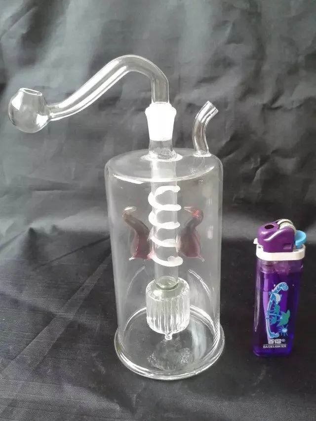 A-012高さBongglass Klein Recycler Oil Rigs Water Pipe Shower Head Perc Bong Glass Pipes Hookahs  -  Magpie