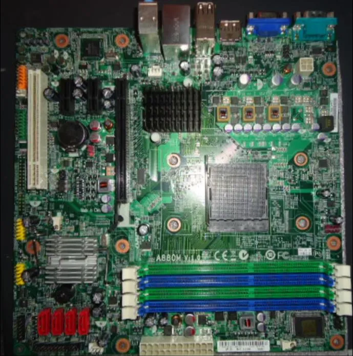 LENOVO M77 / M7100T / M5170T 소켓 AM3 DDR3 880G 데스크탑 메인 보드 (DP COM PCI 포함) 용 03T6227 A880M V1.0 RS880PM-LM 마더 보드