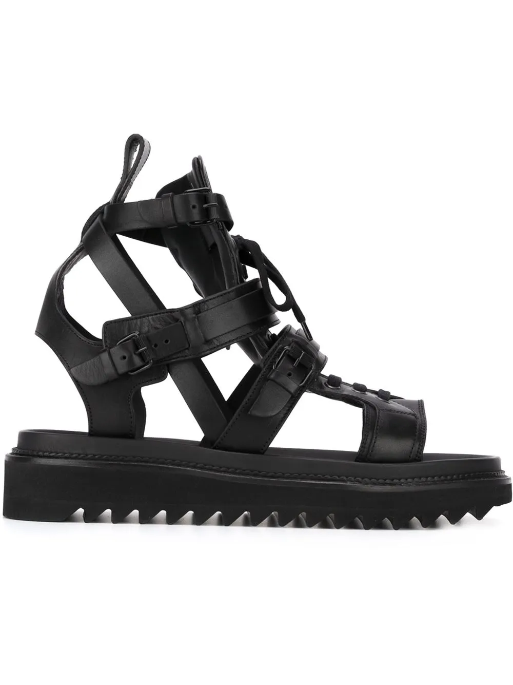 Wysokiej góry Prawdziwej Skóry Rzym Gladiatorzy Dla Mężczyzn Lace Up Strappy Black Sandals Fashion Casual Buty Hombre Sapatos 2017