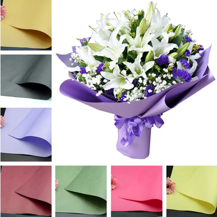 Wrapping Paper Packaging Gift Wrapping Solid Color Florist Wrapping Paper Flower  Bouquet Supplies