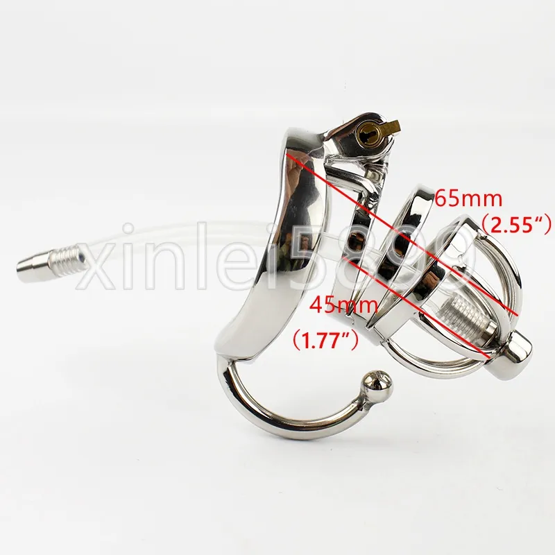 New Stainless Steel Male Chastity Belt With arc-shaped Cock Ring Testicular Separated Hook Sex Toys For Men Chastity Device