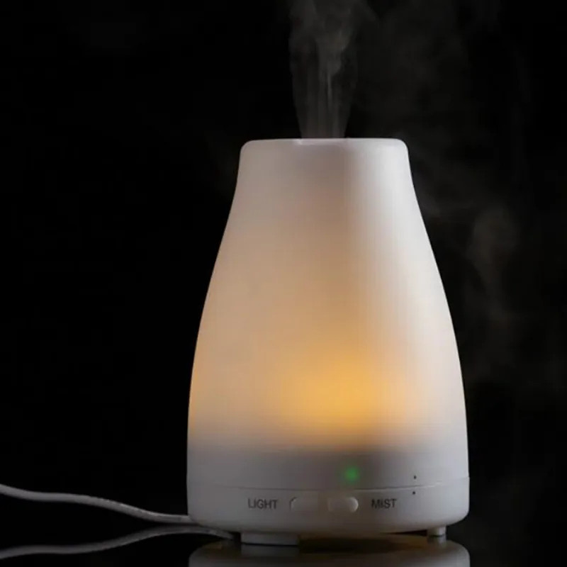 Ultradźwiękowe nawilżacz LED LIGHT 7 Kolor Suche Protect Olej Olejowy Aroma Dyfuzor Air Mist Maker Fresher do domu