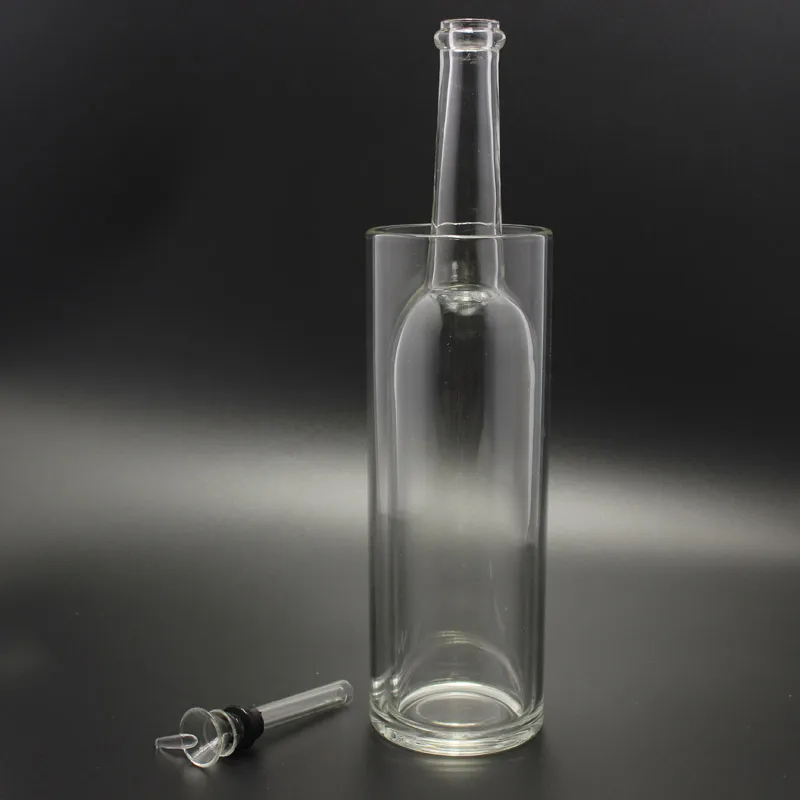 Bangs en verre Gravitron Gravity Water Pipe sont livrés avec une glissière en verre Bongs en verre Bubbler avec une bonne étanchéité