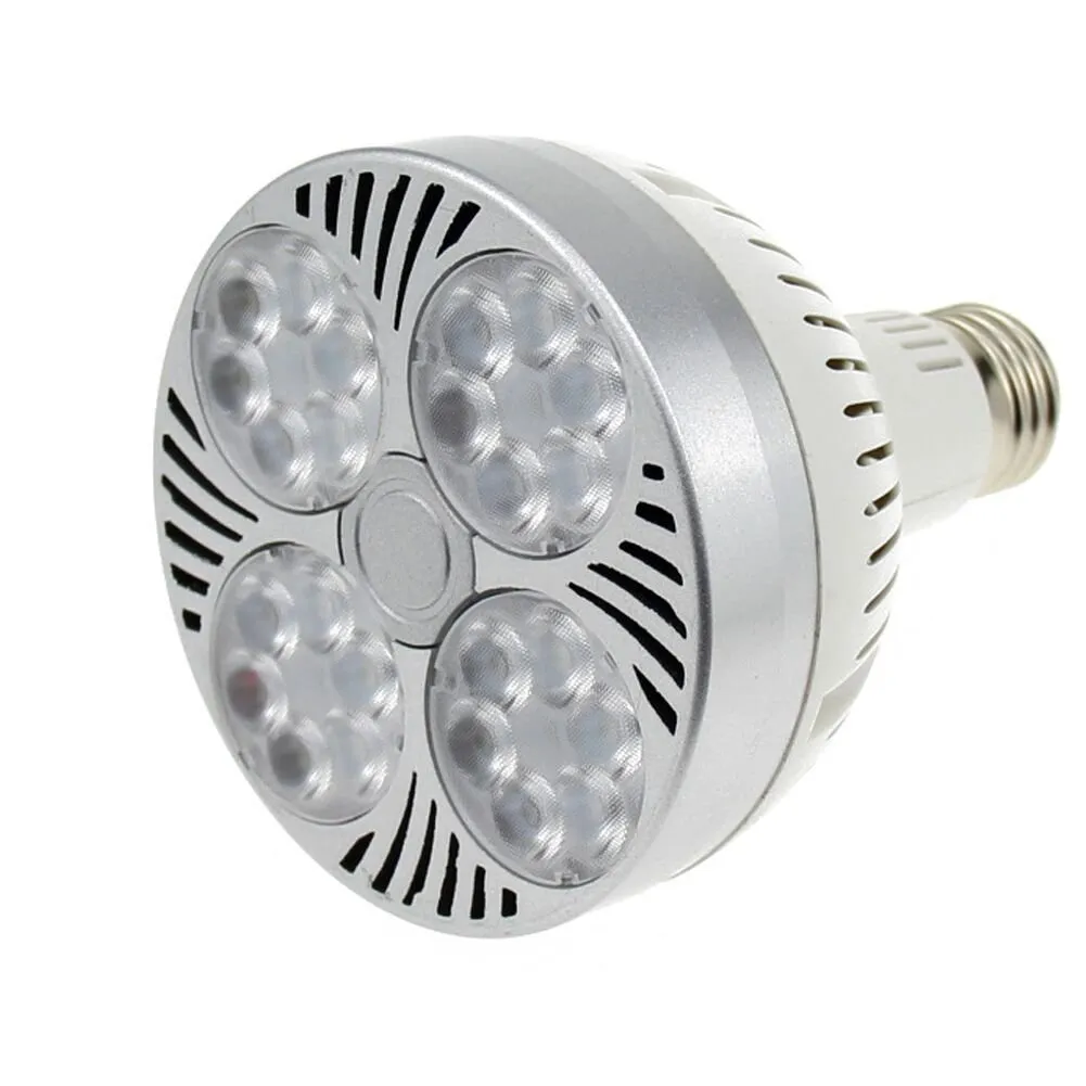 LED Bulbs 35W PAR30 Narrow Angle SpotLight Bulb E27 Project with Flood Lens par light warm white