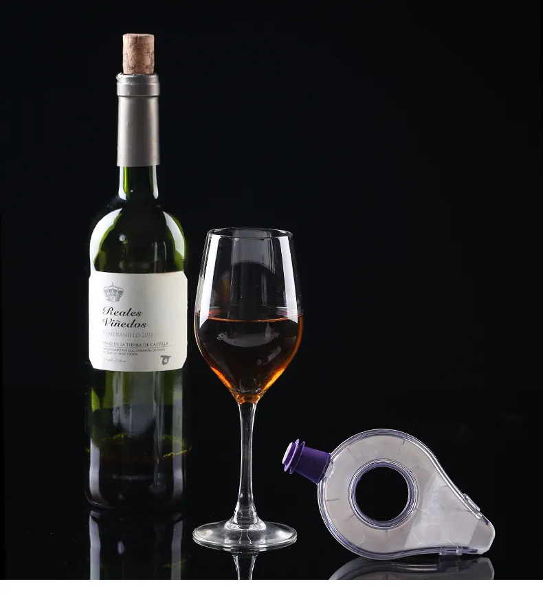 Decanter vino Decanter magico Vino essenziale Aeratore rapido Versare beccuccio Decanter Mini filtro vino da viaggio Aspirazione aria Versare O 02674402398