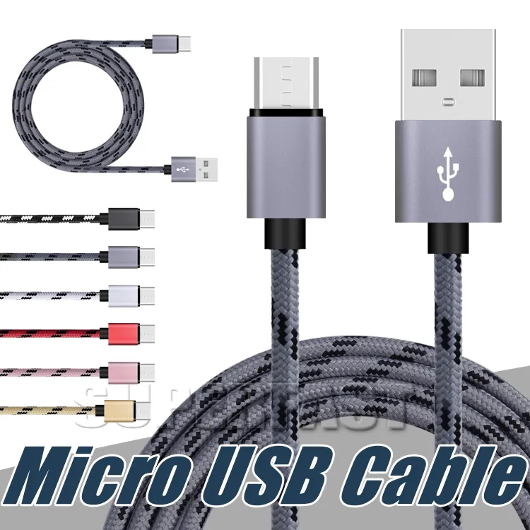 Standart Hızlı Şarj USB Kablosu 6FT 3FT USB Tip C Kablo Data Sync Samsung S9 Moto LG Android Şarj için Şarj Kabloları Kabloları