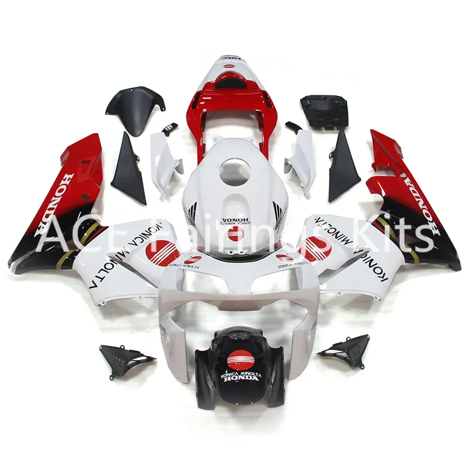 3 Gratis presenter till Honda CBR600RR F5 03 04 CBR600RR 2003 2004 Injektion ABS Motorcykel Fairing Kit Vit Röd A23S