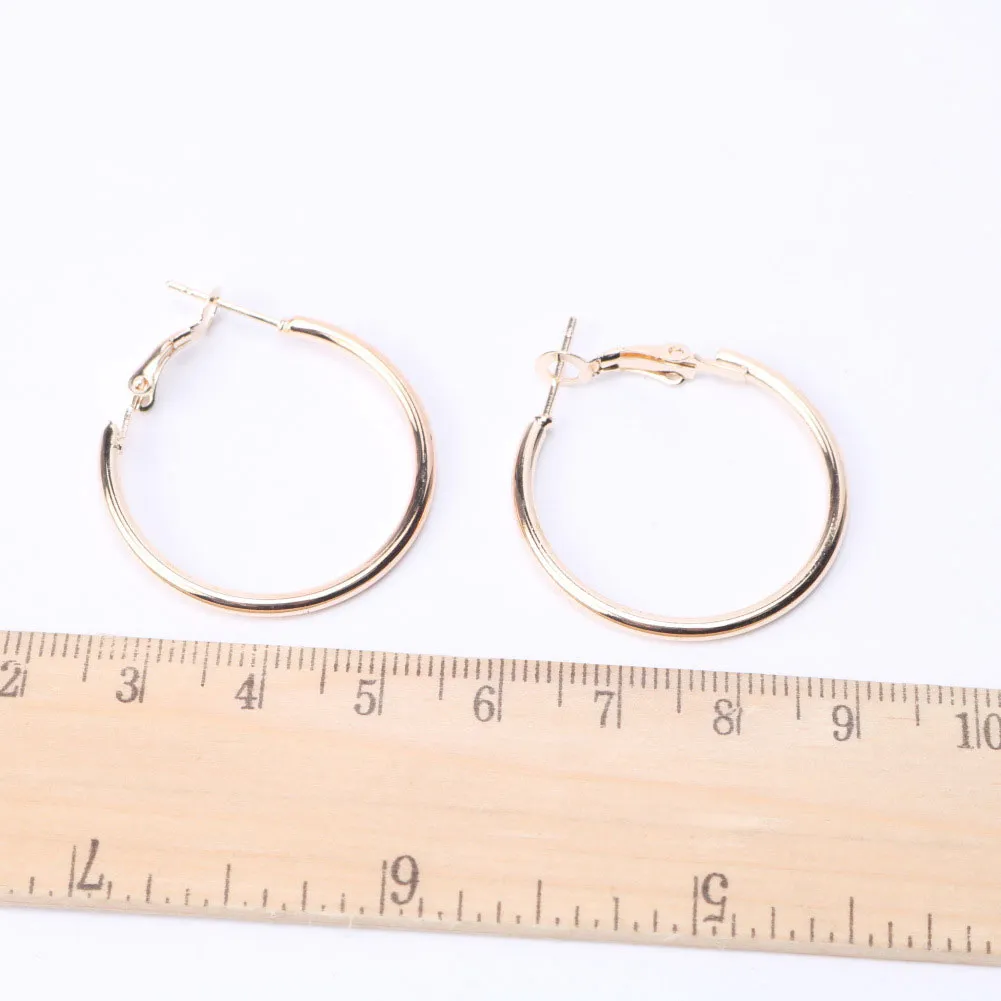 Grote hoepel oorbellen voor vrouwen zilver goud kleur 30mm 40mm 50mm 60mm 70mm 80mm 90mm 100mm bal vrouwen oorbellen nieuw heet