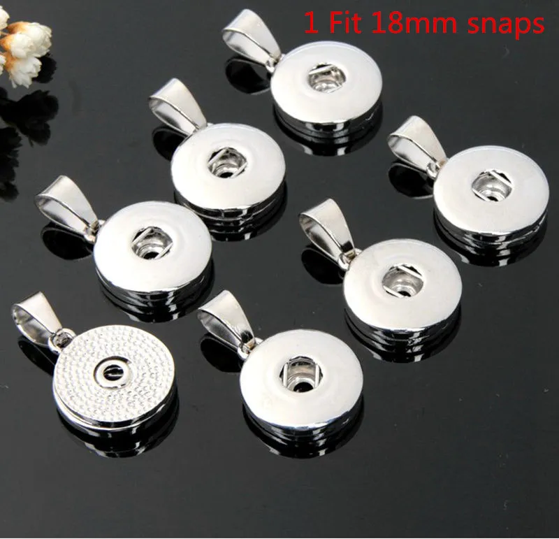 Hot Sale DIY Snaps Button Pendant Necklaces jewelry Accessories Fit 12mm 18mm Snaps Charm