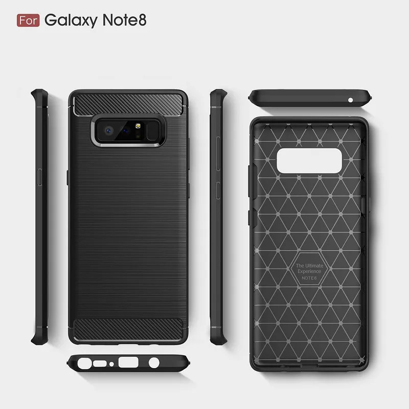 Cases For Samsung Galaxy Note8 Carbon Fiber heavy duty shockproof armor case for Galaxy Note8 2017 hot sale 