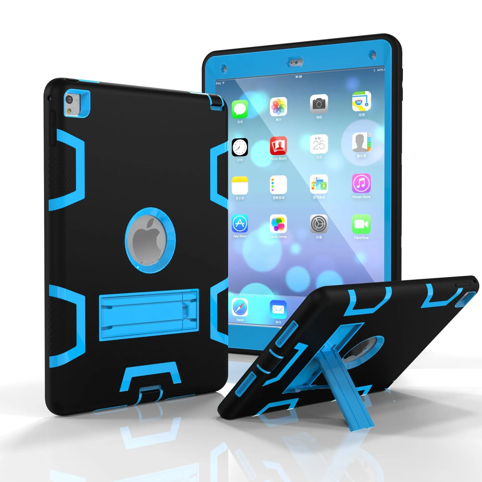 3 In 1 Shockproof Hybrid Defender Case Robot Heavy Duty Cover With Stander For IPad Mini 1234
