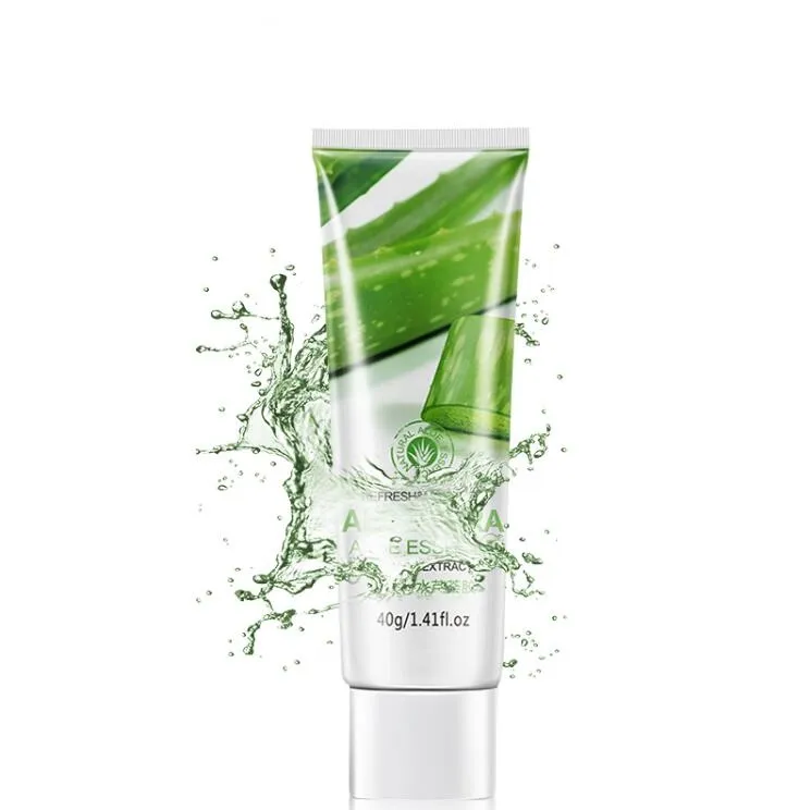 Gel apaisant à l'aloe Vera BIOAQUA chaud 40 ml Gel à l'aloe Vera soins de la peau élimine l'acné crème hydratante à l'aloe vera