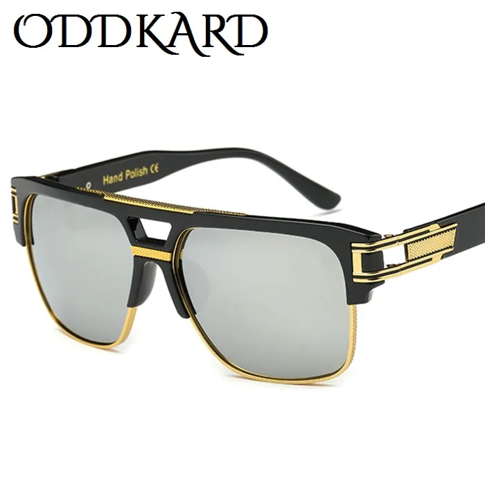 ODDKARD DTC-serie Klassieke zonnebril voor mannen en vrouwen Luxe designer semi-velless vierkant zonnebril Oculos de Sol UV400 OK32179