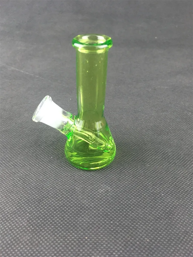 Флуоресцентный зеленый и красный мини-стеклянный кальян, буровая башня курительная труба, заводские прямые ценовые уступки