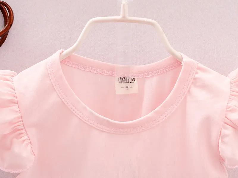 키즈 유아 아기 소녀 복장 옷 탑 셔츠 + 바지 반바지 의류 세트