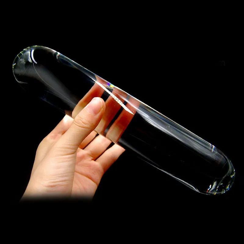 Cylinder Glass Sex Toys Big Big Duże Glase penis Crystal Anal Wtyczka 389922222